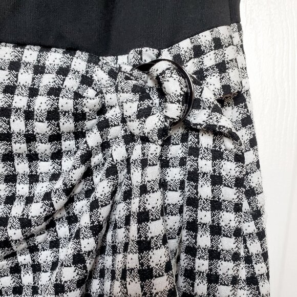DKNY Flutter Sleeve Back & Gingham Dress Size 6 - Picture 6 of 9